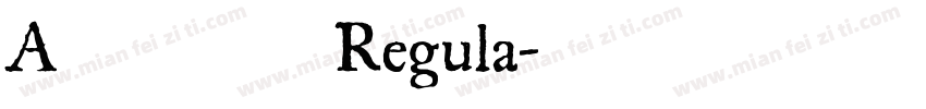 A书法英文 Regula字体转换